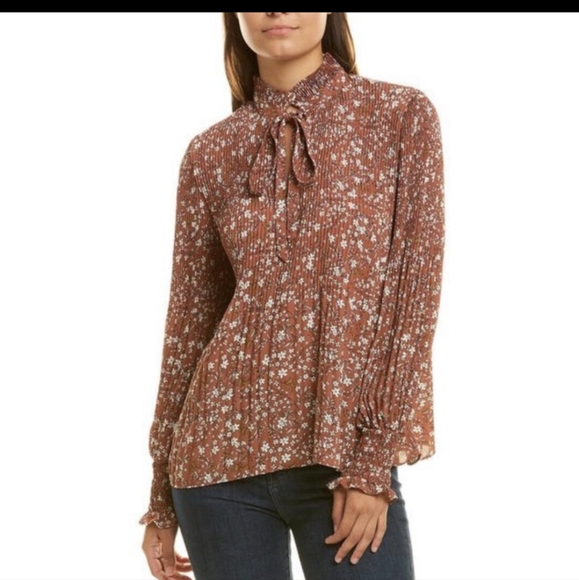 MAX STUDIO floral blouse M cute - Picture 3 of 9